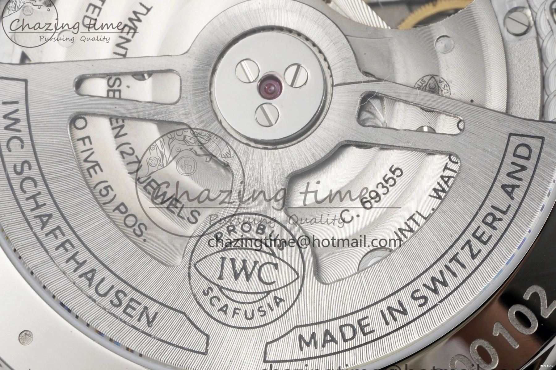 MIROTIME 0408 Portuguese Chrono IW3716 RSF 1:1 Best Edition Blue Dial on Black Leather Strap A RelaxedFit 7045